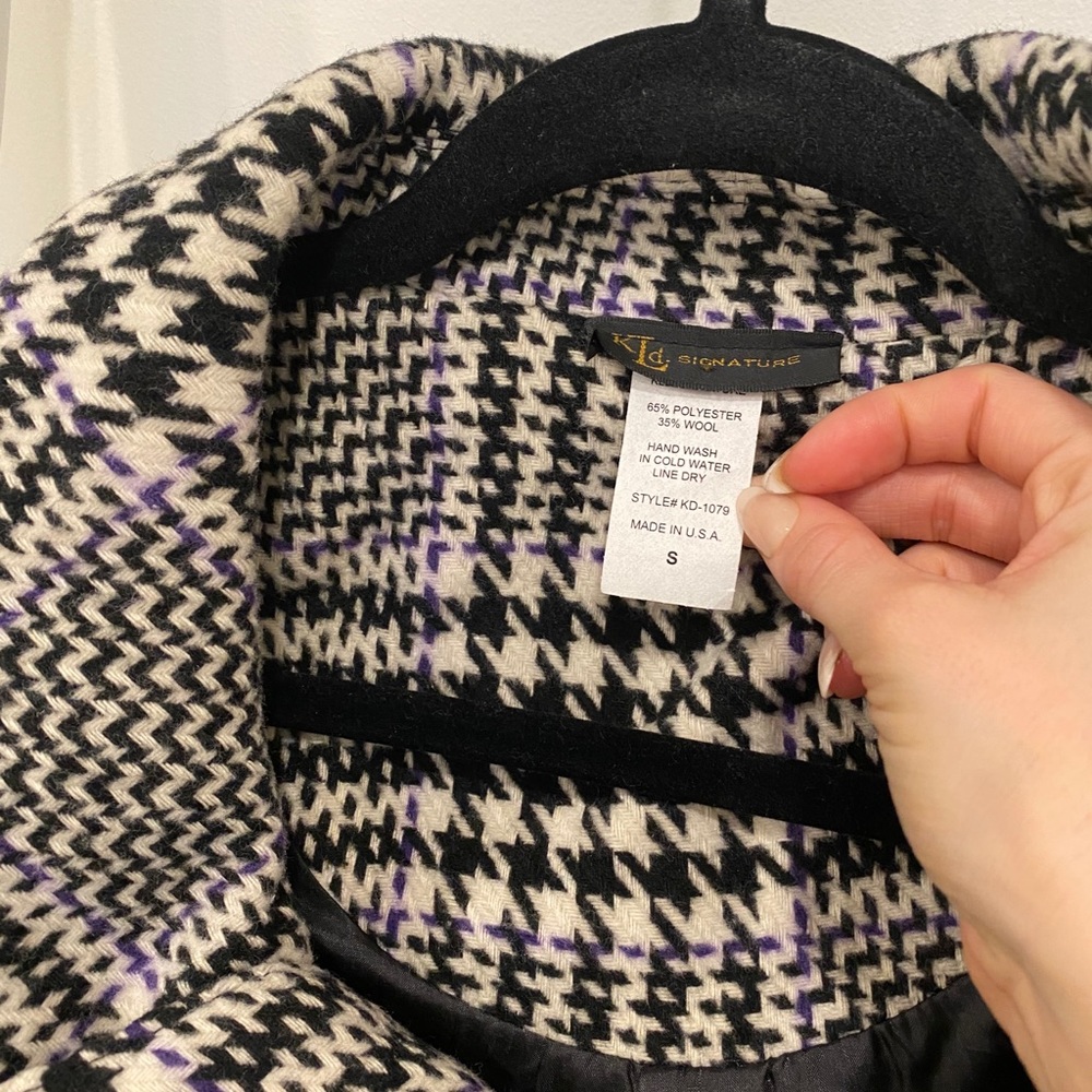 Cropped Houndstooth Jacket - Picture 3 of 3